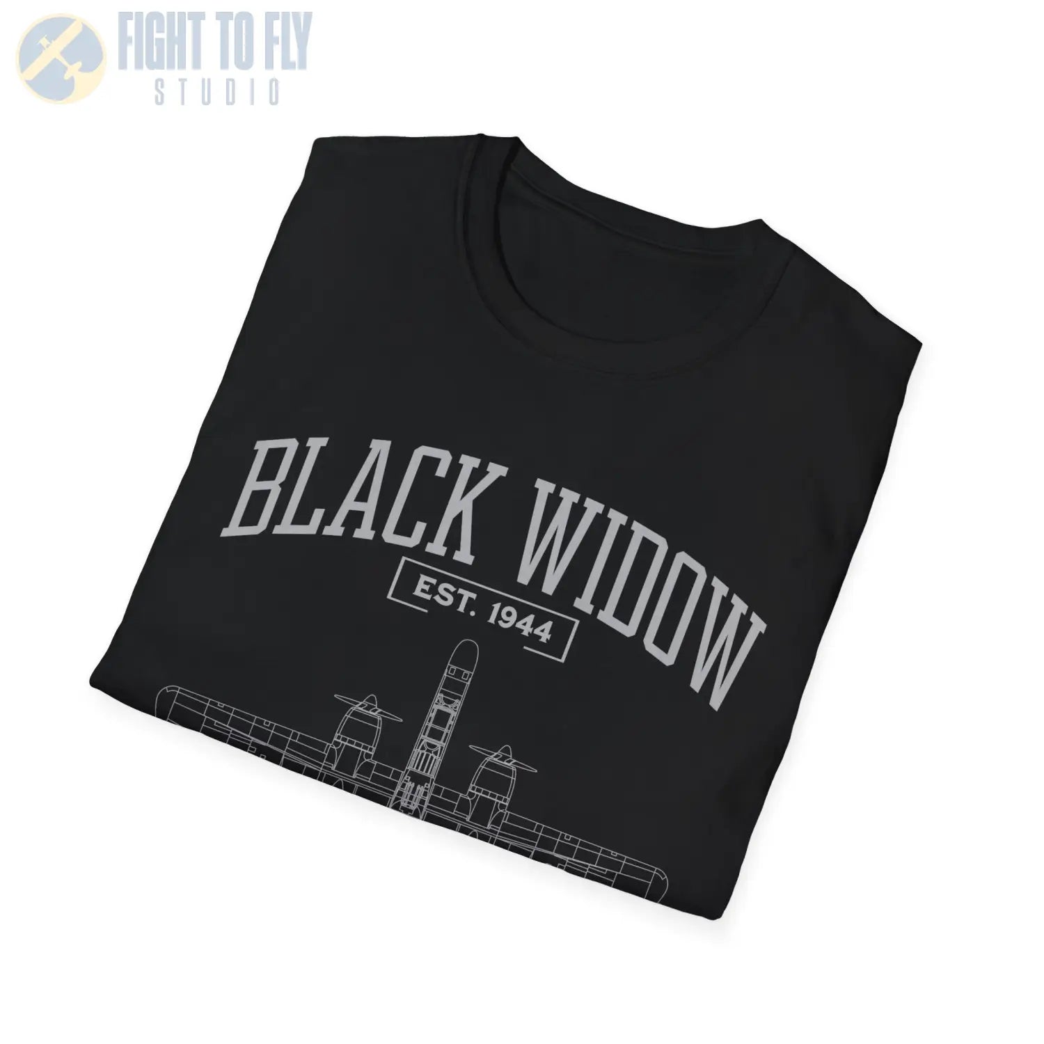 P-61 Black Widow - T-Shirt - Pilot gifts - WWII warbird t-shirt