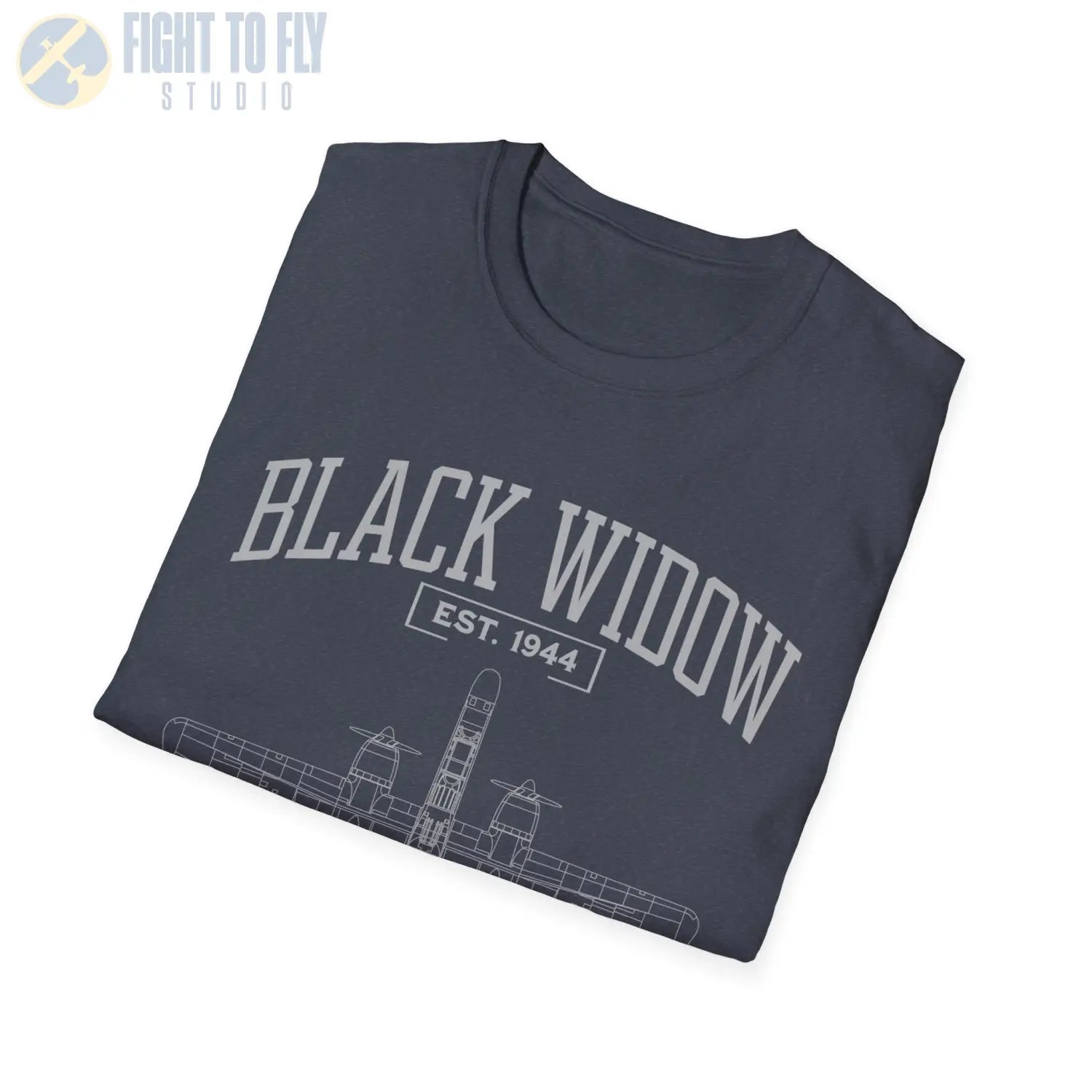 P-61 Black Widow - T-Shirt - Pilot gifts - WWII warbird t-shirt