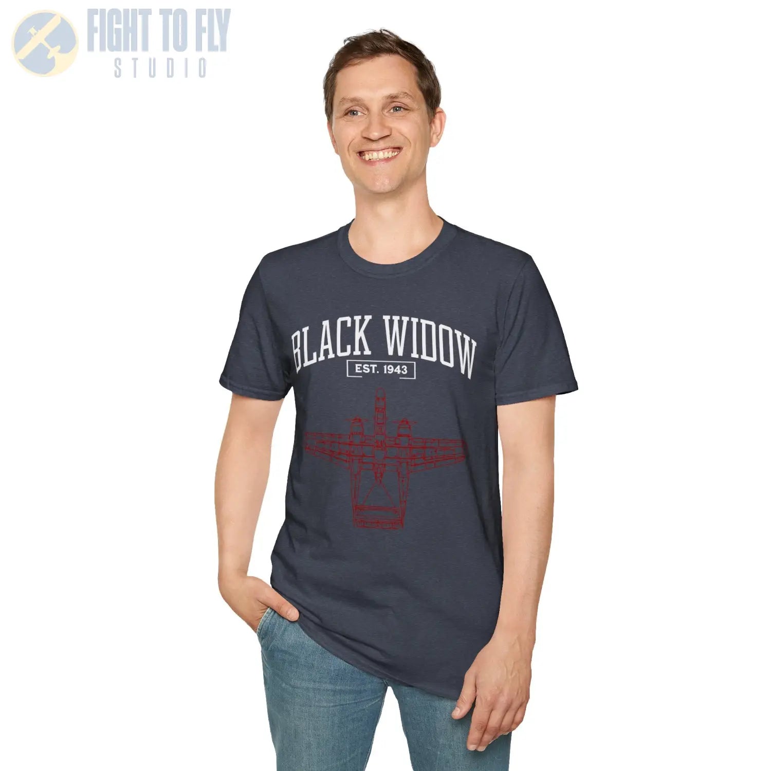 P-61 Black Widow - T-Shirt - Pilot gifts - WWII warbird t-shirt