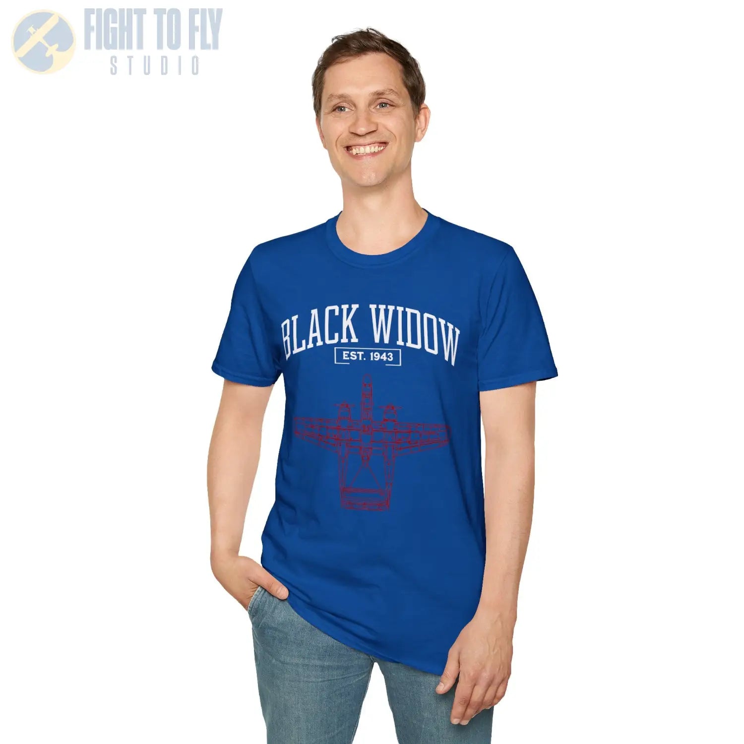 P-61 Black Widow - T-Shirt - Pilot gifts - WWII warbird t-shirt