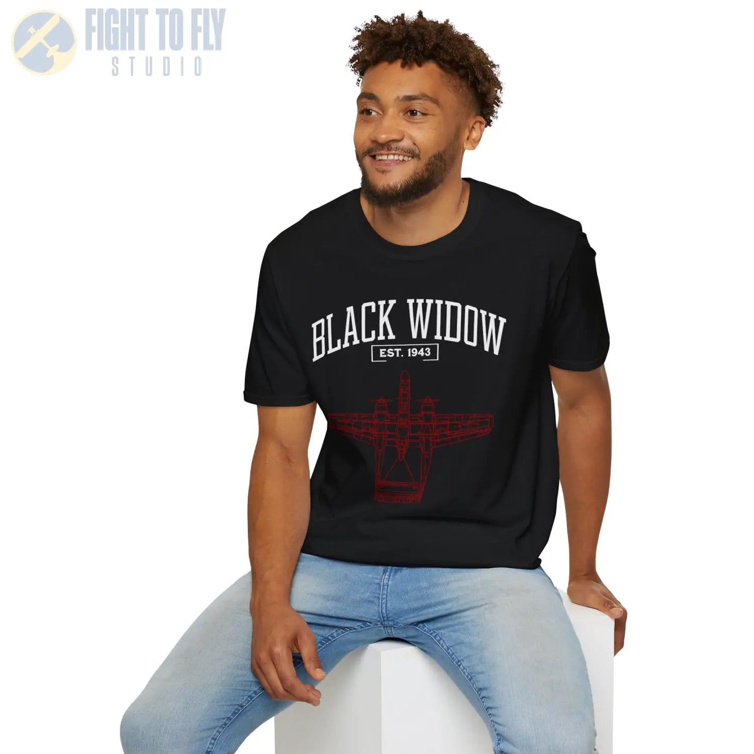 P-61 Black Widow - T-Shirt - Pilot gifts - WWII warbird t-shirt