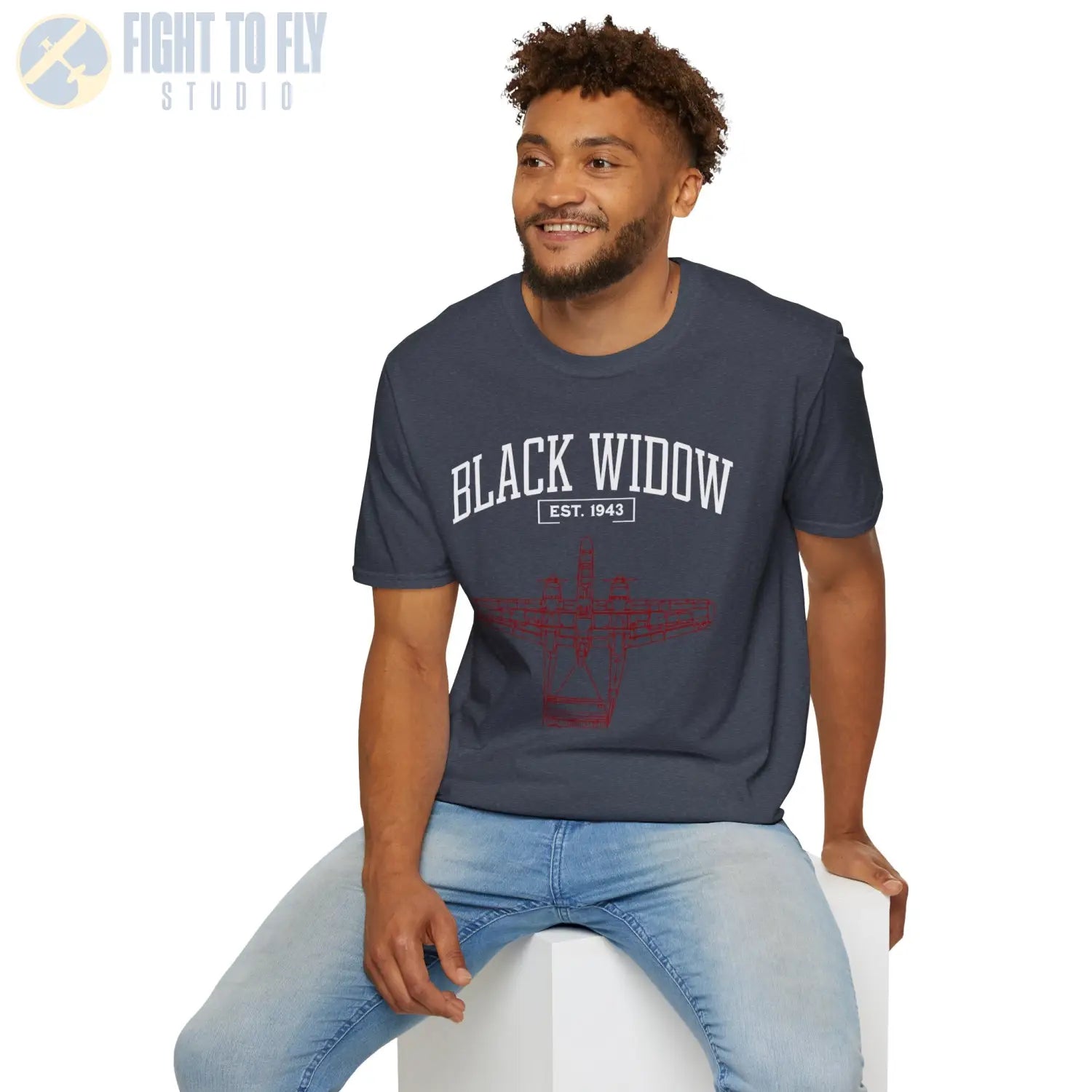 P-61 Black Widow - T-Shirt - Pilot gifts - WWII warbird t-shirt