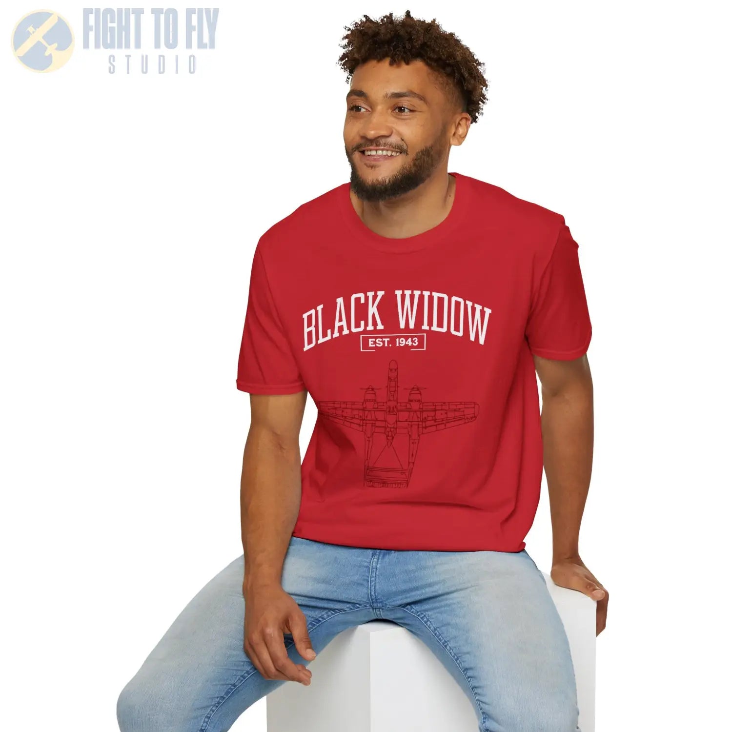 P-61 Black Widow - T-Shirt - Pilot gifts - WWII warbird t-shirt
