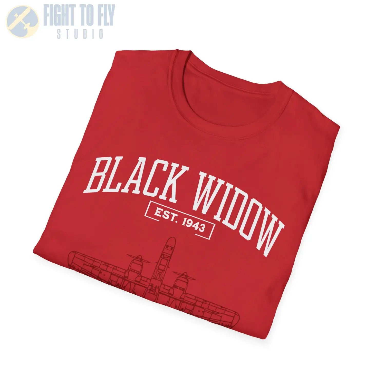 P-61 Black Widow - T-Shirt - Pilot gifts - WWII warbird t-shirt