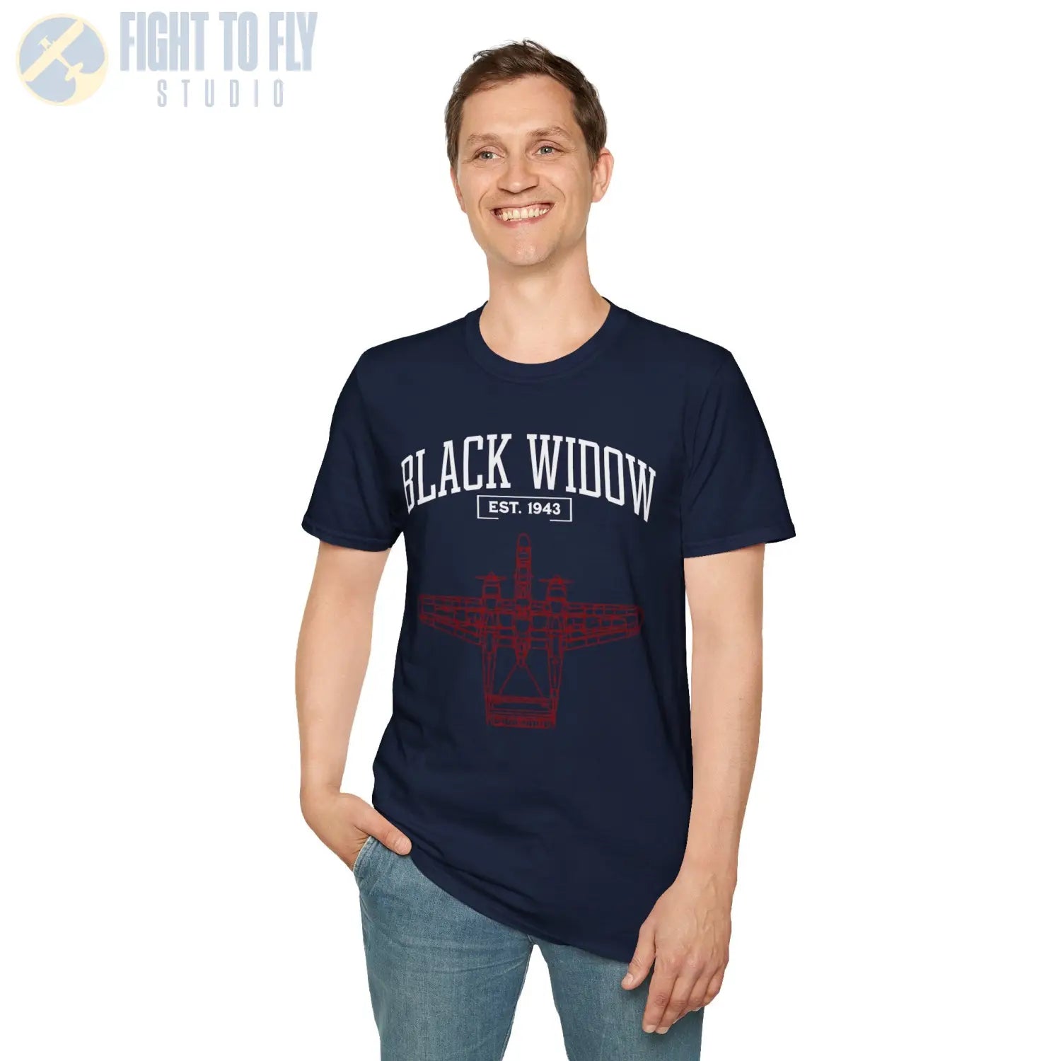 P-61 Black Widow - T-Shirt - Pilot gifts - WWII warbird t-shirt