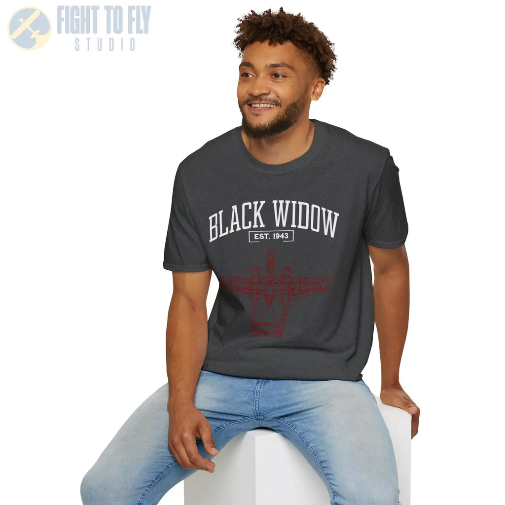 P-61 Black Widow - T-Shirt - Pilot gifts - WWII warbird t-shirt