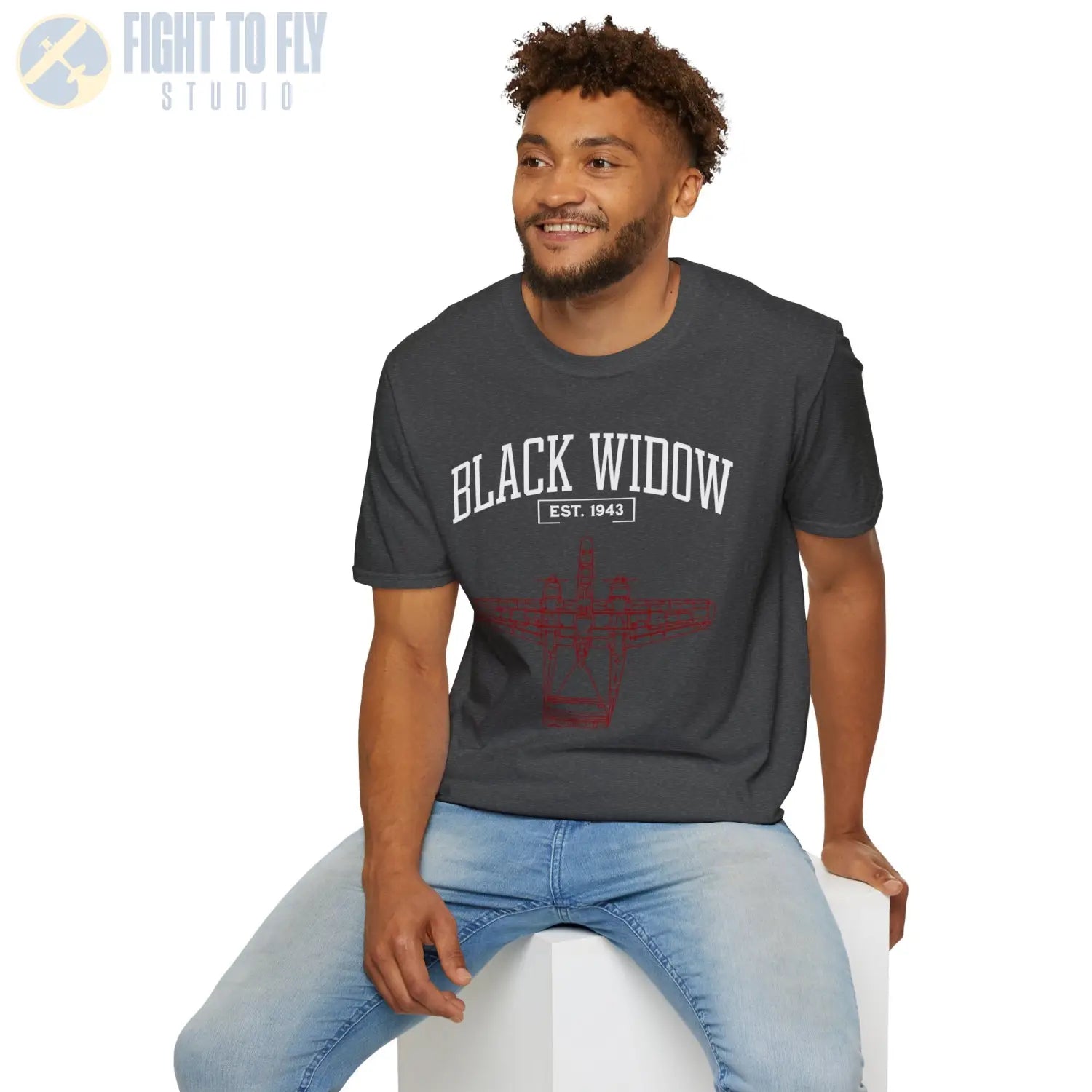 P-61 Black Widow - T-Shirt - Pilot gifts - WWII warbird t-shirt