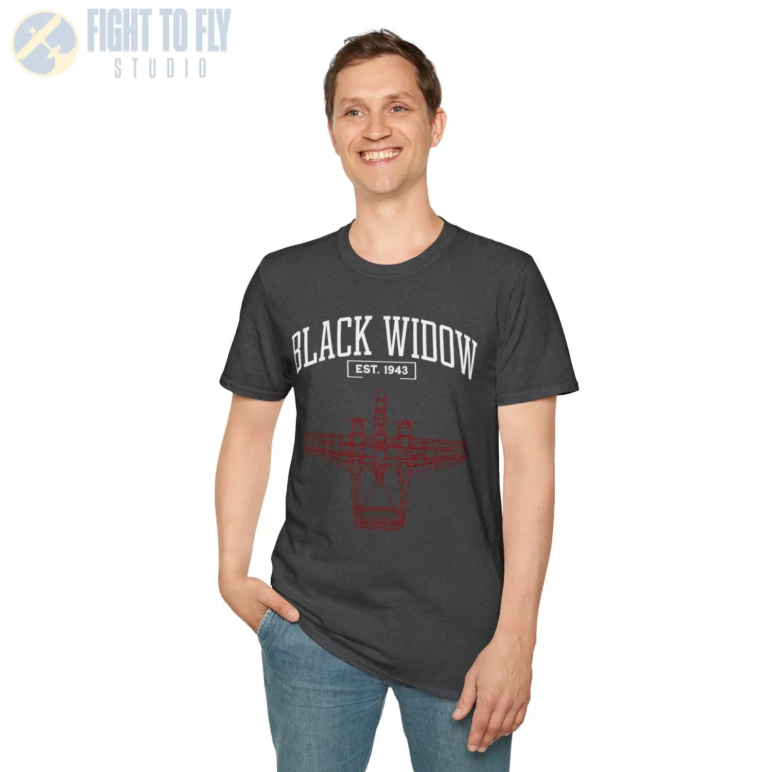P-61 Black Widow - T-Shirt - Pilot gifts - WWII warbird t-shirt