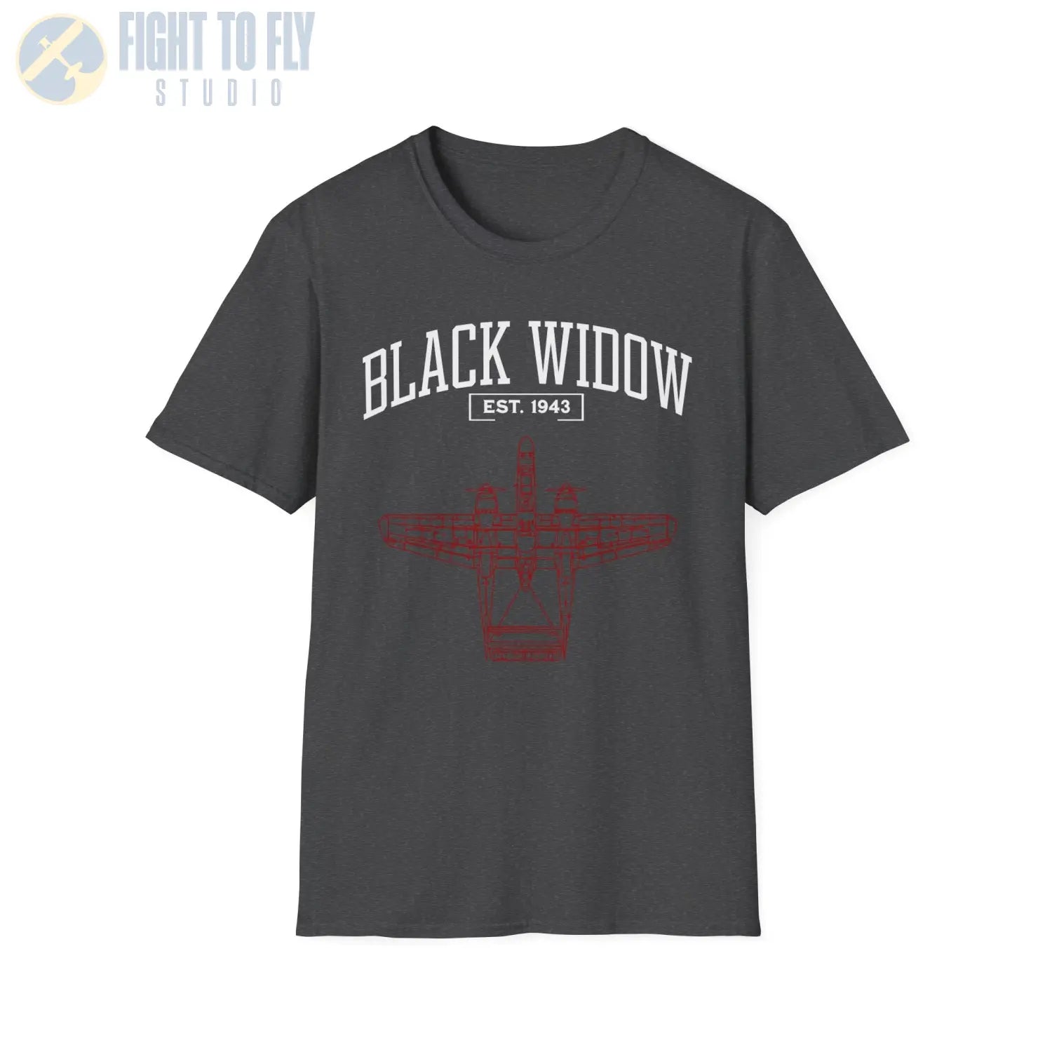 P-61 Black Widow - T-Shirt - Pilot gifts - WWII warbird t-shirt