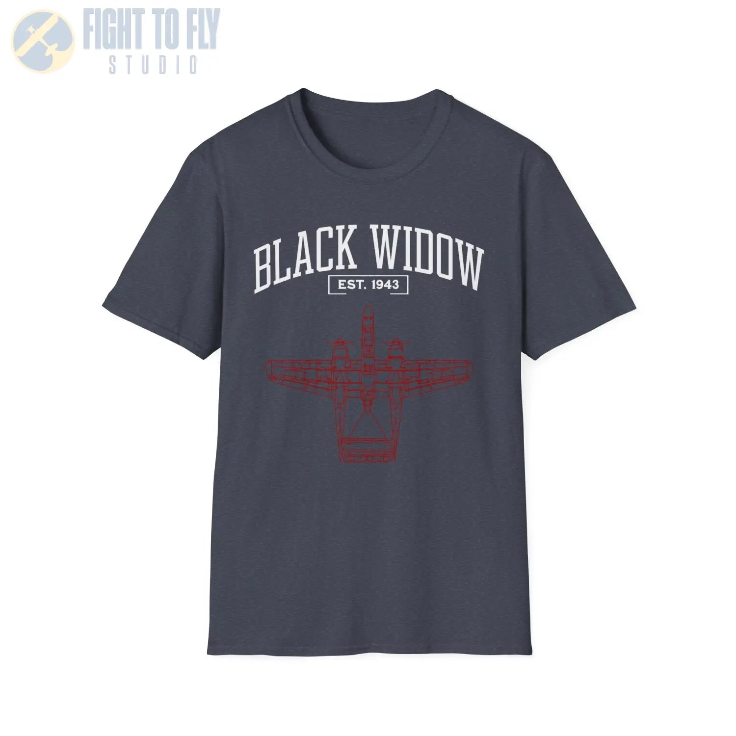 P-61 Black Widow - T-Shirt - Pilot gifts - WWII warbird t-shirt
