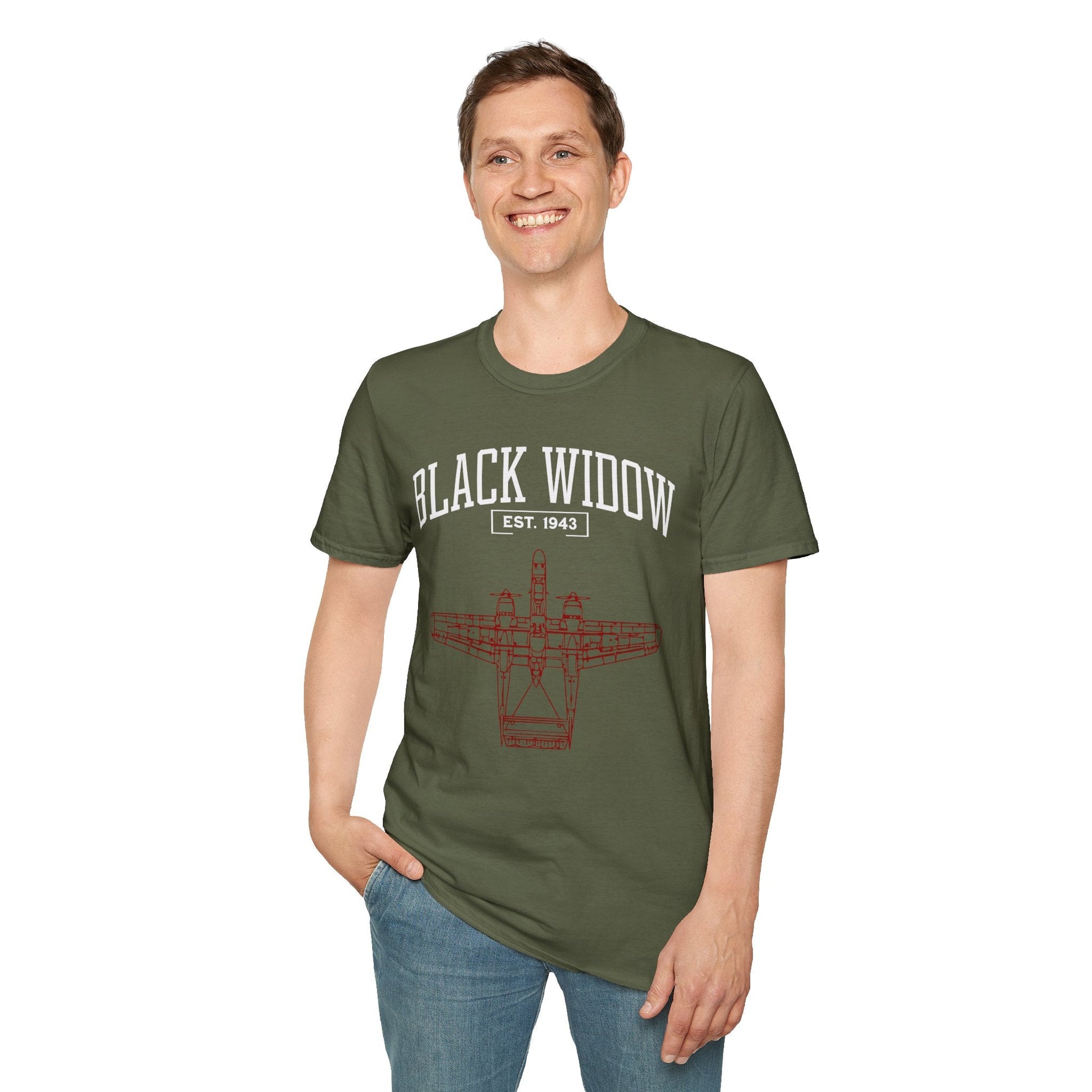 P 61 Black Widow Premium WWII T Shirt Pilot gifts warbird t shirt