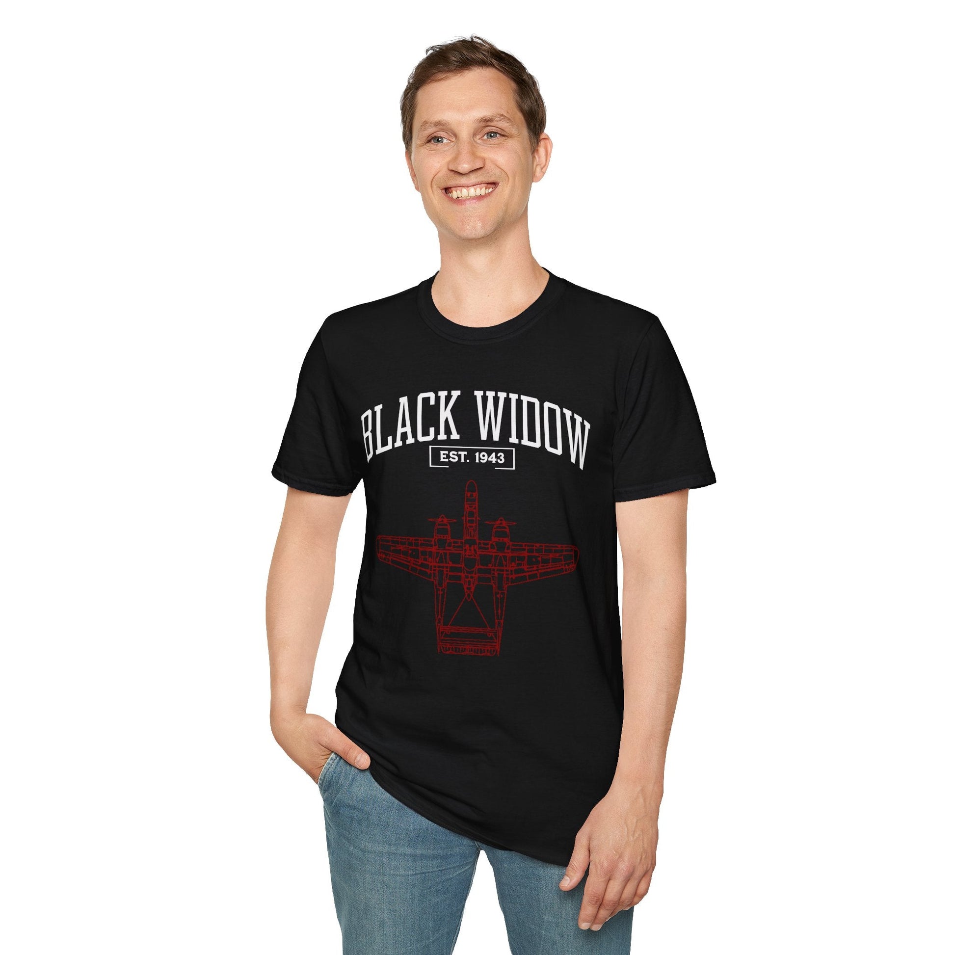 P 61 Black Widow Premium WWII T Shirt Pilot gifts warbird t shirt