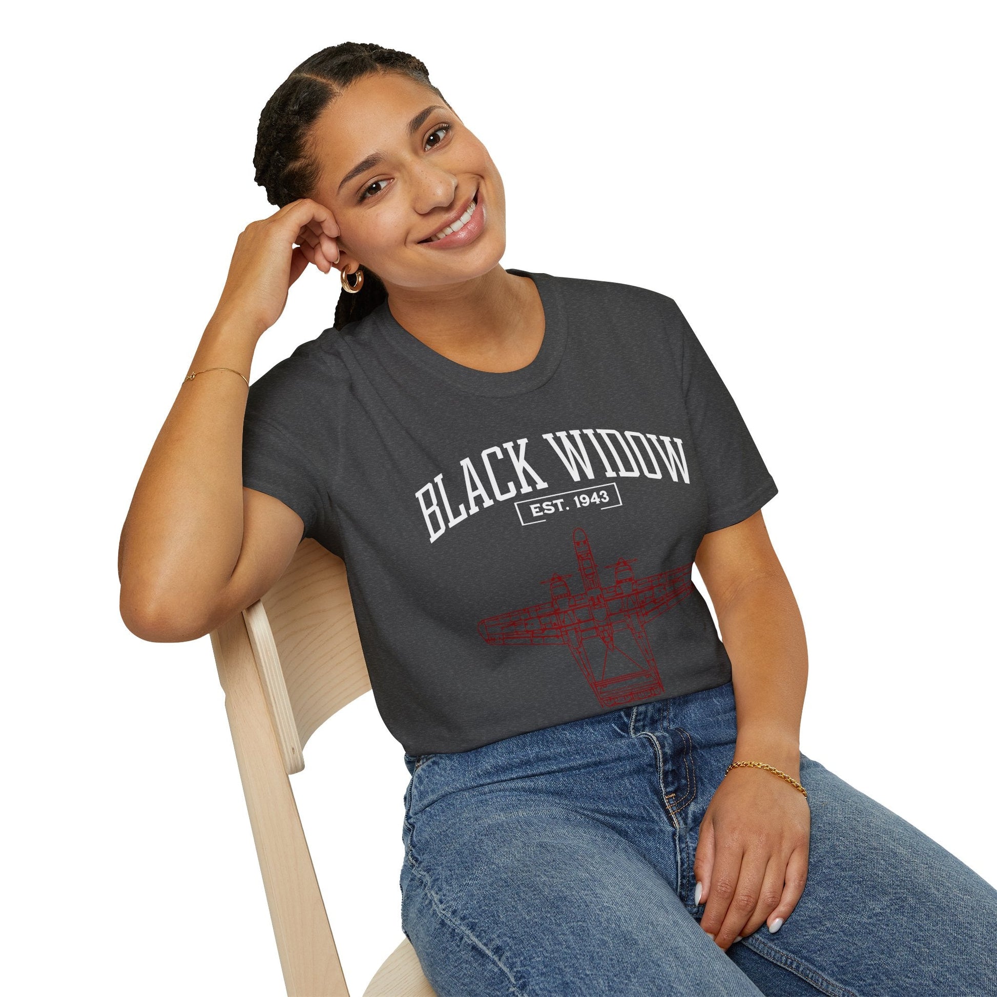 P 61 Black Widow Premium WWII T Shirt Pilot gifts warbird t shirt