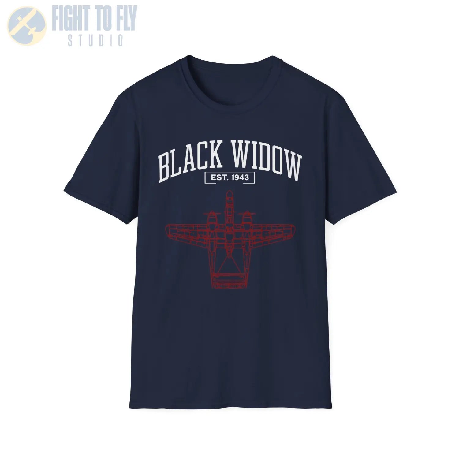 P-61 Black Widow - T-Shirt - Pilot gifts - WWII warbird t-shirt