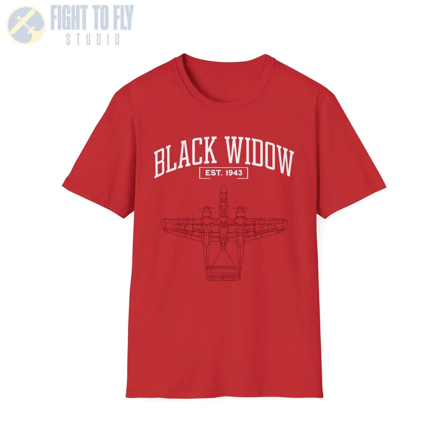 P-61 Black Widow - T-Shirt - Pilot gifts - WWII warbird t-shirt