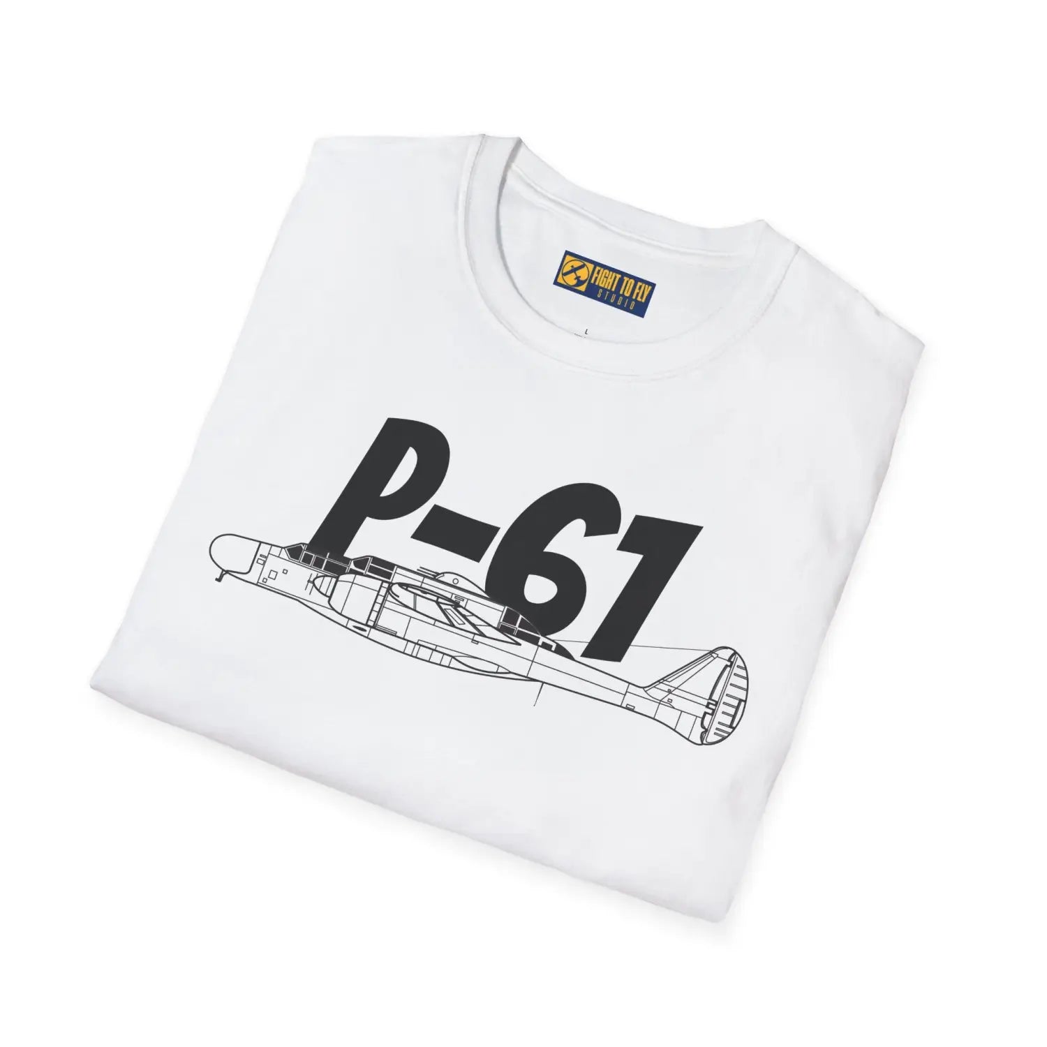 P-61 Black Widow Side Profile T-Shirt - Pilot gifts - WWII warbird t-shirt