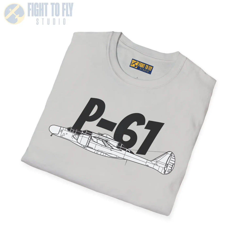 P-61 Black Widow Side Profile T-Shirt - Pilot gifts - WWII warbird t-shirt