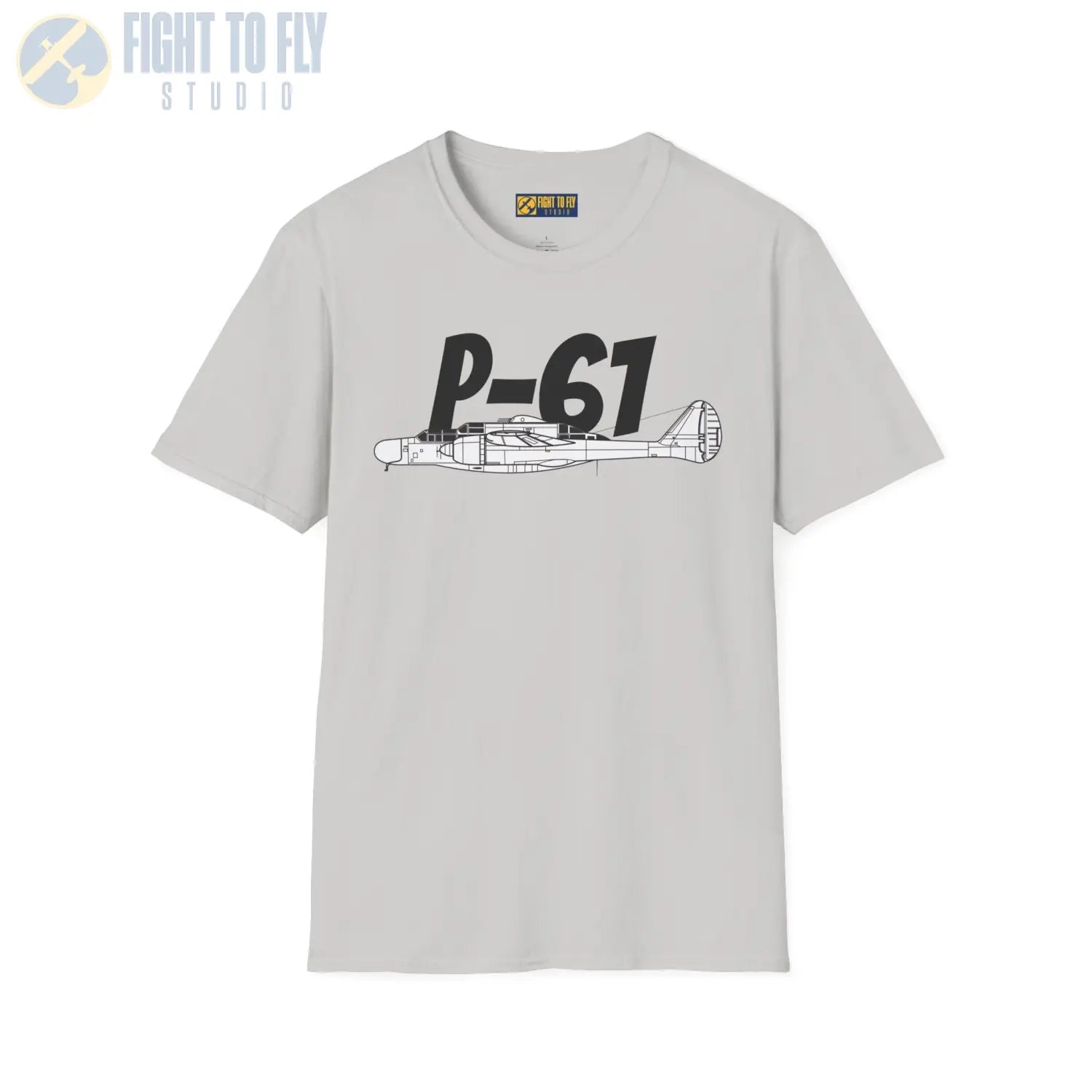 P-61 Black Widow Side Profile T-Shirt - Pilot gifts - WWII warbird t-shirt