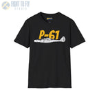 P-61 Black Widow Side Profile T-Shirt - Pilot gifts - WWII warbird t-shirt