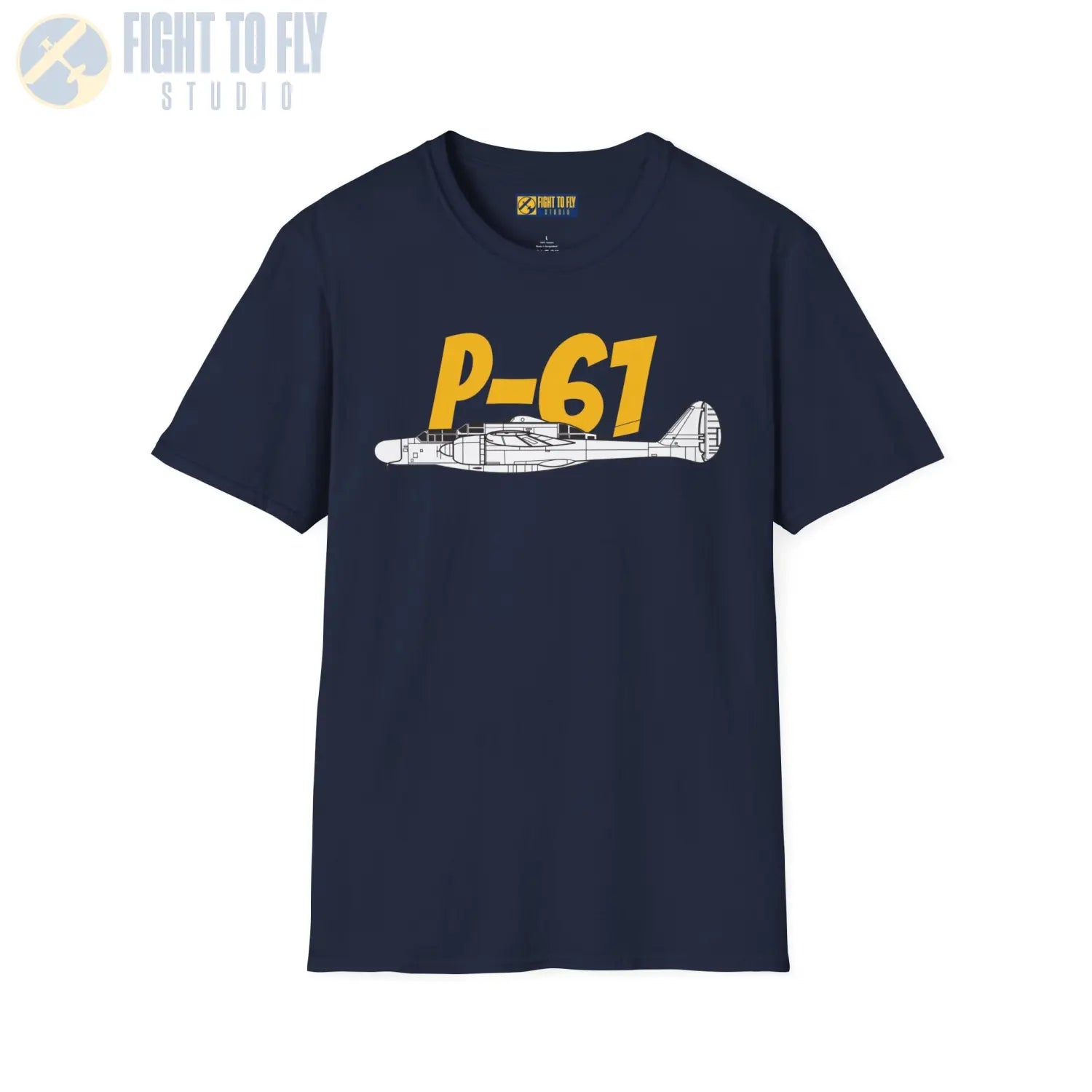 P-61 Black Widow Side Profile T-Shirt - Pilot gifts - WWII warbird t-shirt