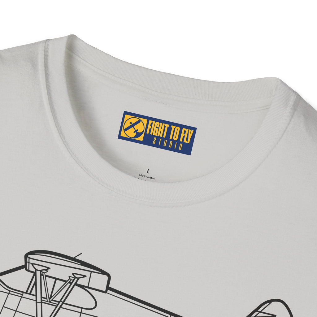 PA-12 T-Shirt – Piper Super Cruiser Taildragger Tee - Gifts for pilots - Aviation apparel