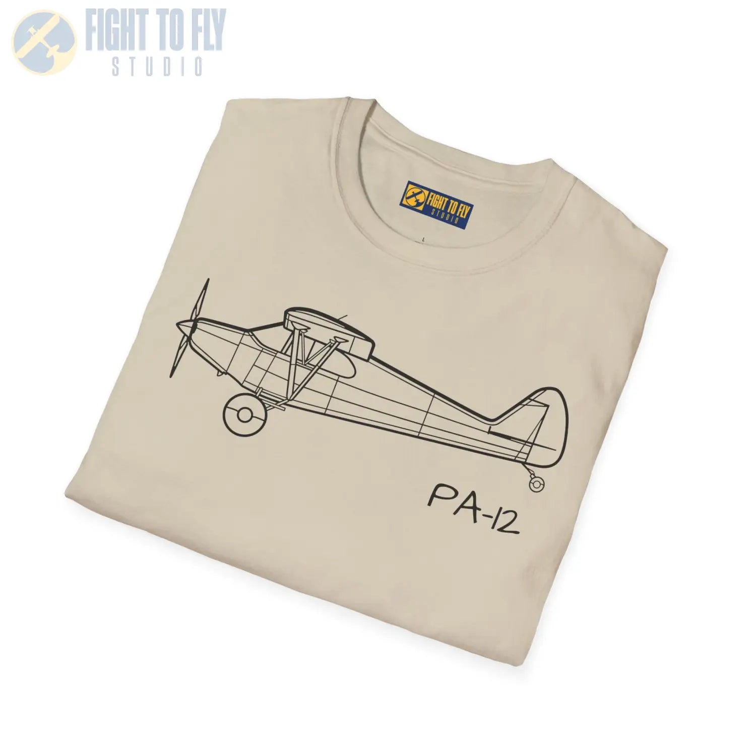 PA-12 Super Cruiser T-Shirt - Pilot gifts - WWII warbird t-shirt