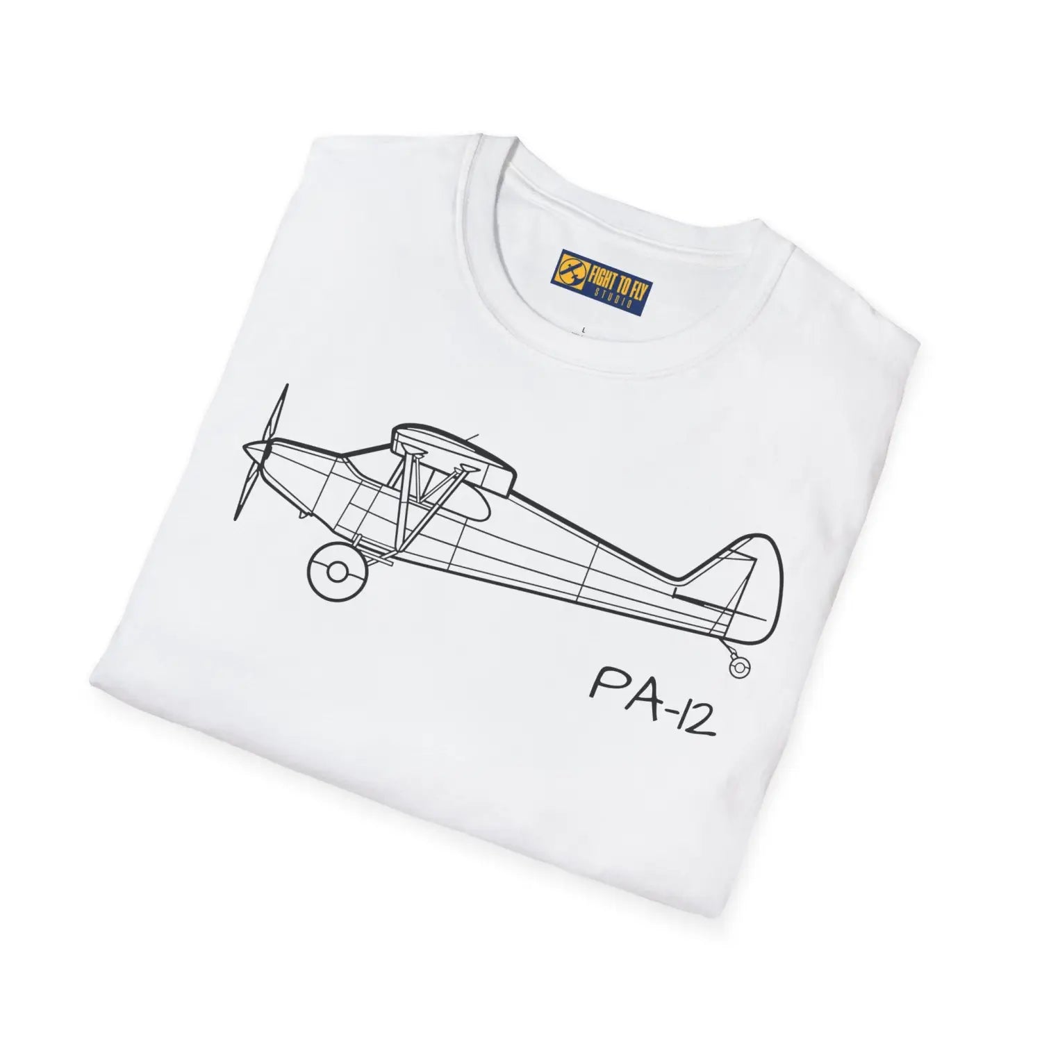 PA-12 Super Cruiser T-Shirt - Pilot gifts - WWII warbird t-shirt
