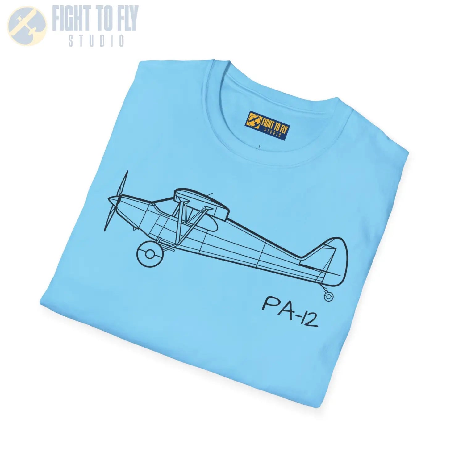 PA-12 Super Cruiser T-Shirt - Pilot gifts - WWII warbird t-shirt