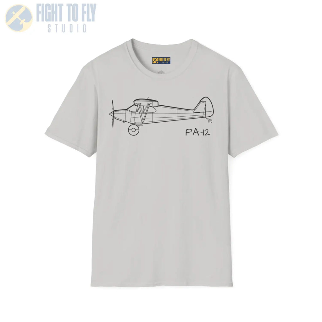 PA-12 Super Cruiser T-Shirt - Pilot gifts - WWII warbird t-shirt