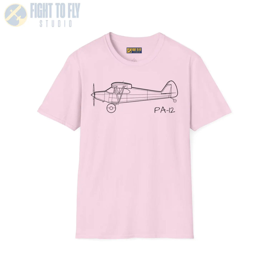 PA-12 Super Cruiser T-Shirt - Pilot gifts - WWII warbird t-shirt