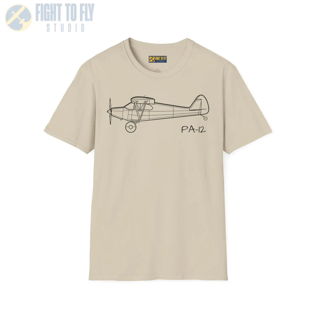 PA-12 Super Cruiser T-Shirt - Pilot gifts - WWII warbird t-shirt