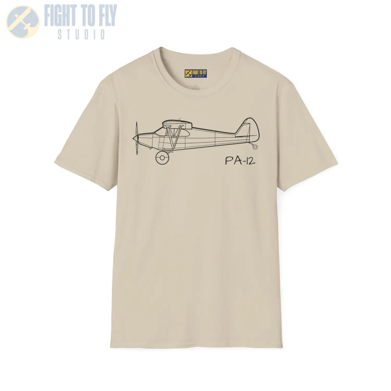 PA-12 Super Cruiser T-Shirt - Pilot gifts - WWII warbird t-shirt