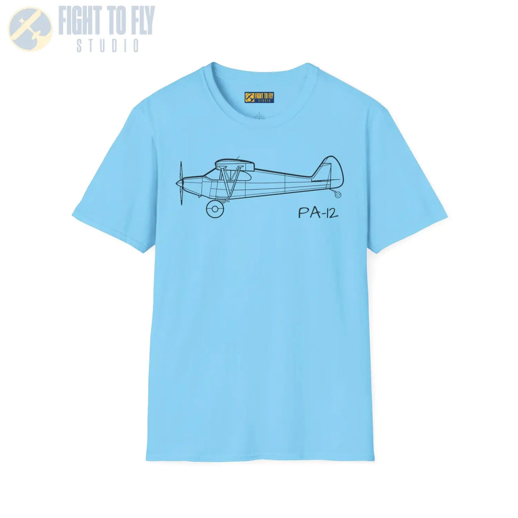 PA-12 Super Cruiser T-Shirt - Pilot gifts - WWII warbird t-shirt