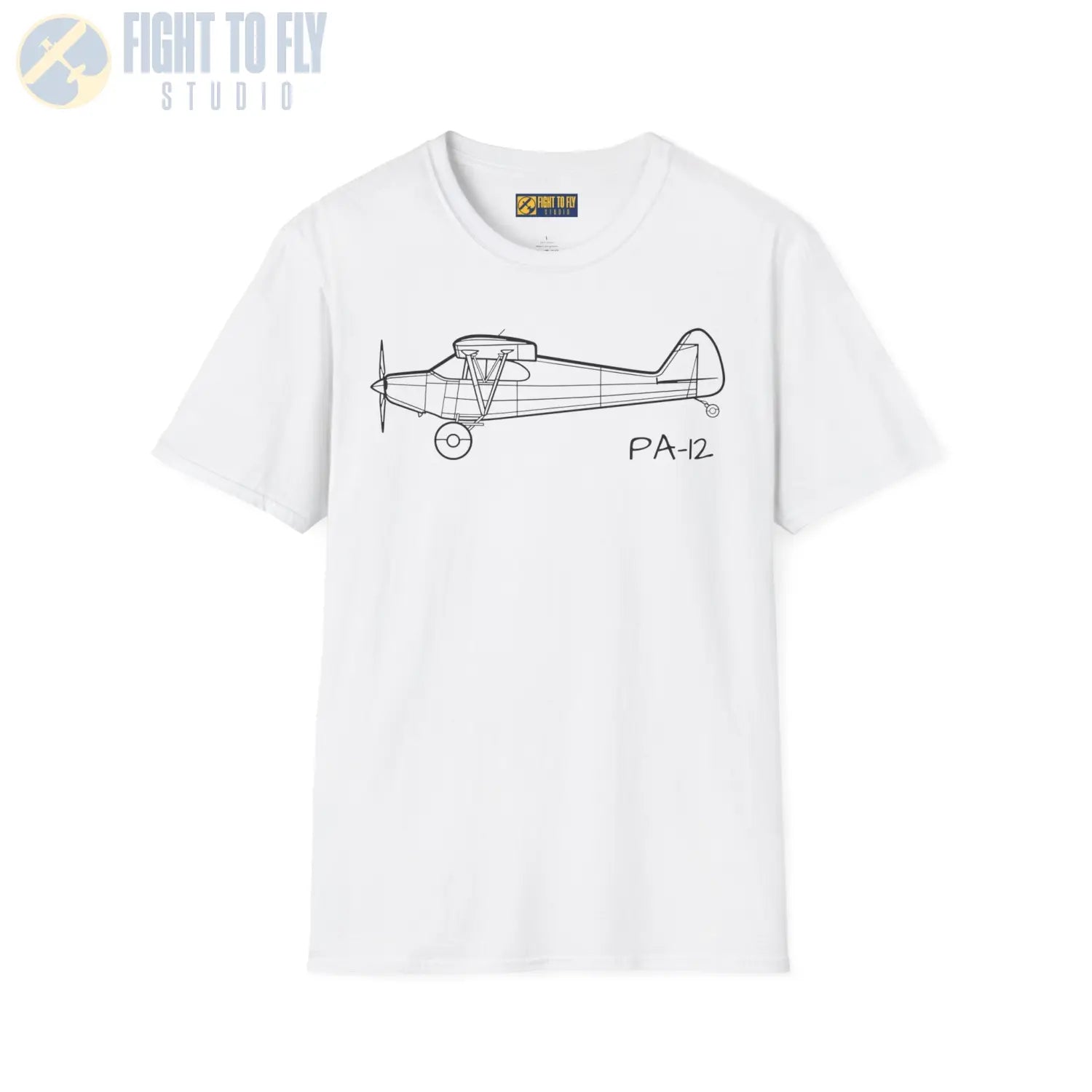 PA-12 Super Cruiser T-Shirt - Pilot gifts - WWII warbird t-shirt