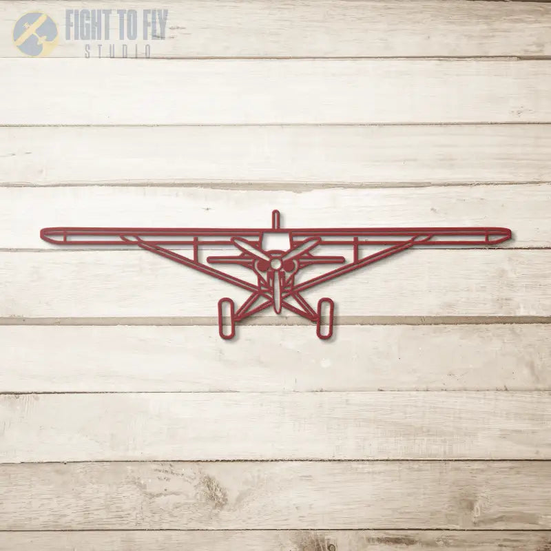 PA-18 Die Cut Metal Wall Art - Sign - Pilot gifts - WWII warbird t-shirt