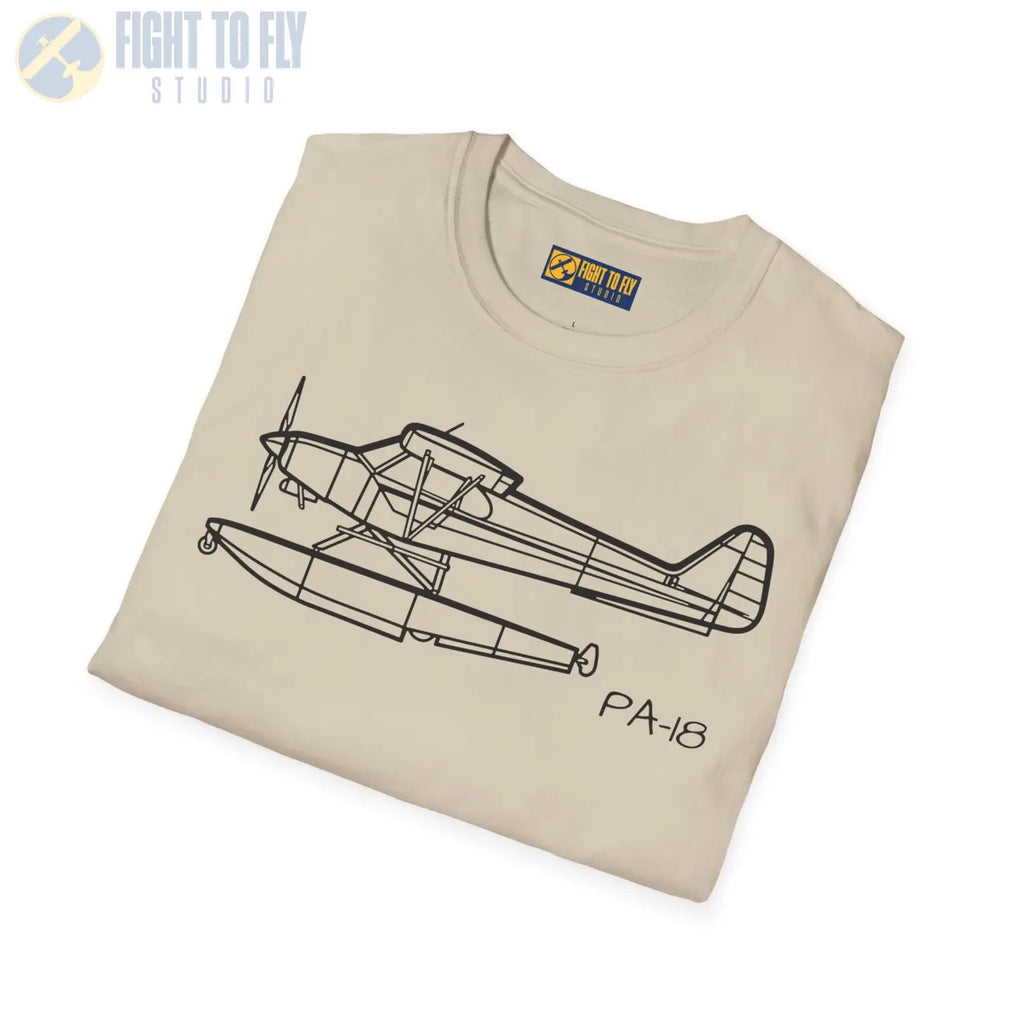 PA 18 Super Cub Floatplane T Shirt Pilot gifts WWII warbird t shirt