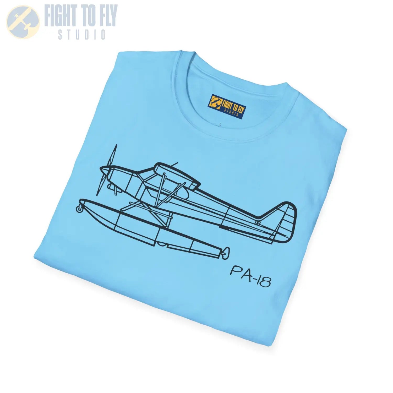 PA-18 Super Cub Floatplane T-Shirt - Pilot gifts - WWII warbird t-shirt