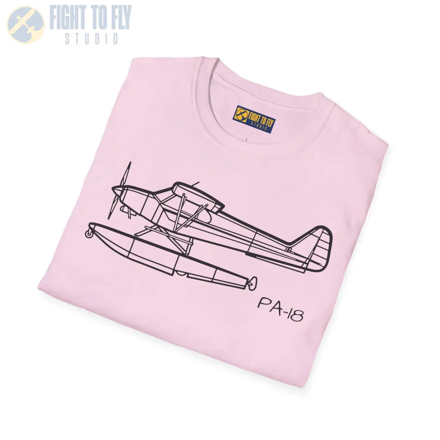 PA-18 Super Cub Floatplane T-Shirt - Pilot gifts - WWII warbird t-shirt