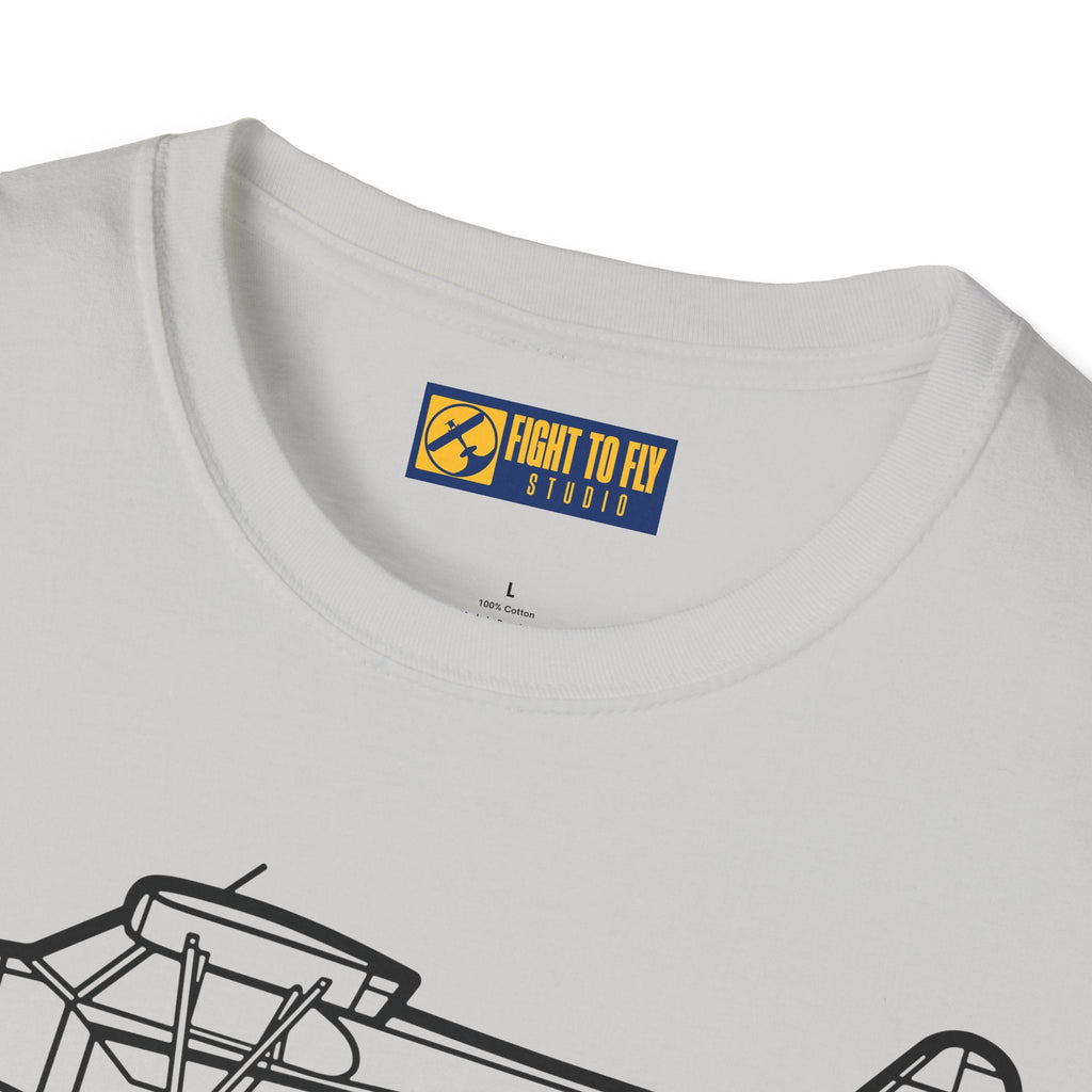 PA-18 Floatplane T-Shirt – Super Cub on Floats Bush Plane Tee - Gifts for pilots - Aviation apparel