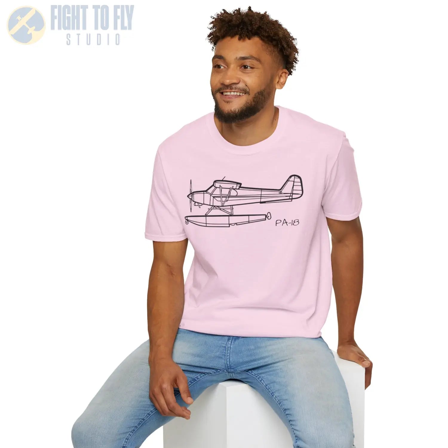 PA 18 Super Cub Floatplane T Shirt Pilot gifts WWII warbird t shirt