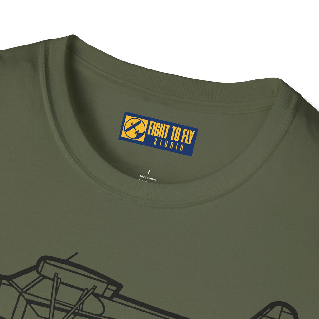 PA-18 Floatplane T-Shirt – Super Cub on Floats Bush Plane Tee - Gifts for pilots - Aviation apparel