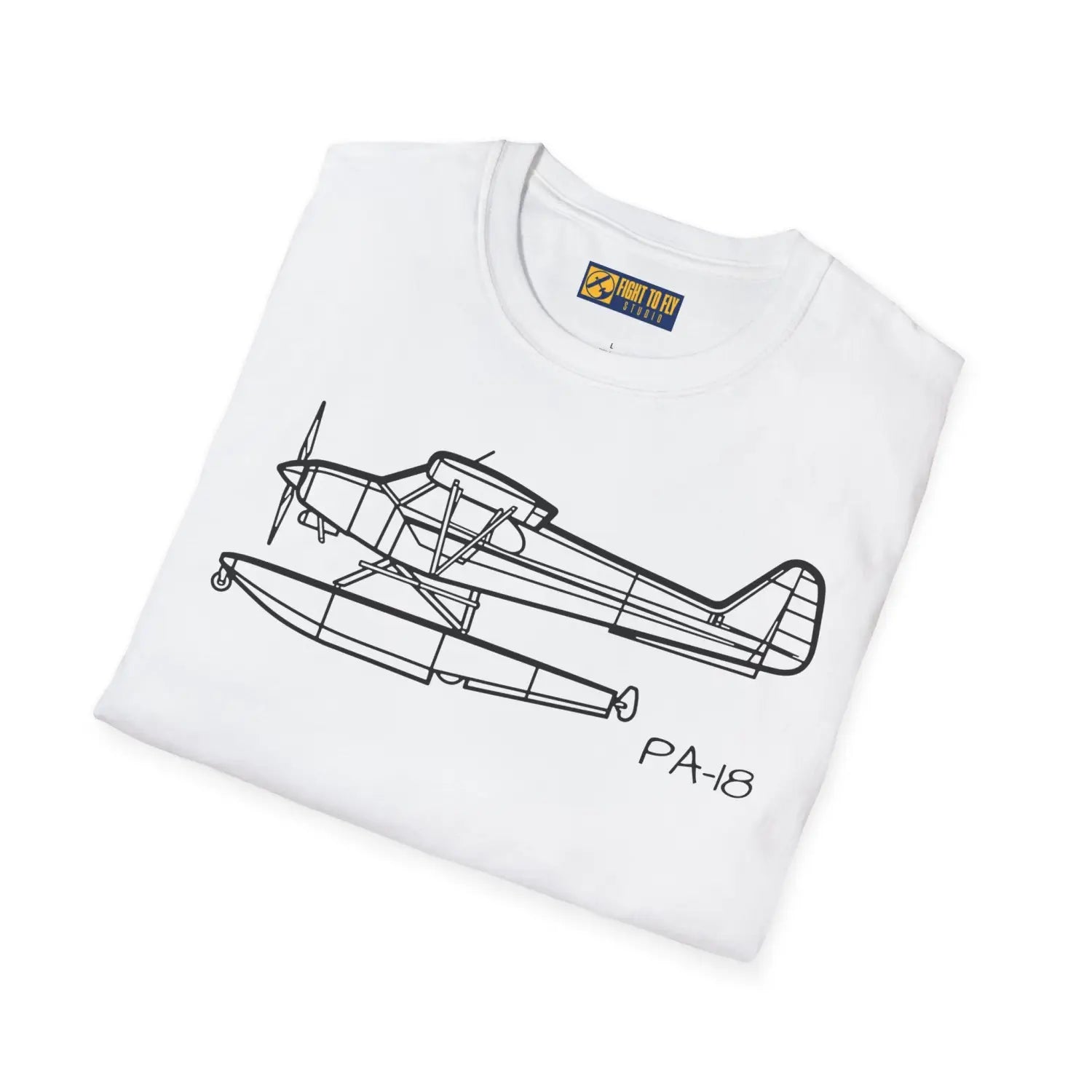 PA 18 Super Cub Floatplane T Shirt Pilot gifts WWII warbird t shirt