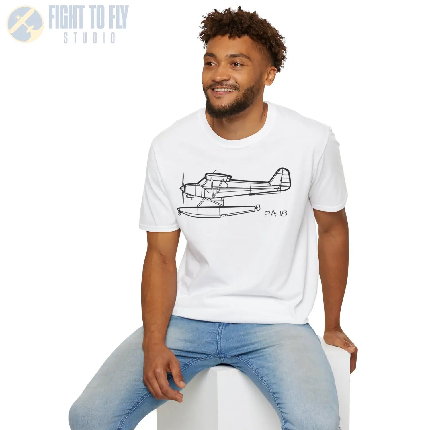 PA 18 Super Cub Floatplane T Shirt Pilot gifts WWII warbird t shirt