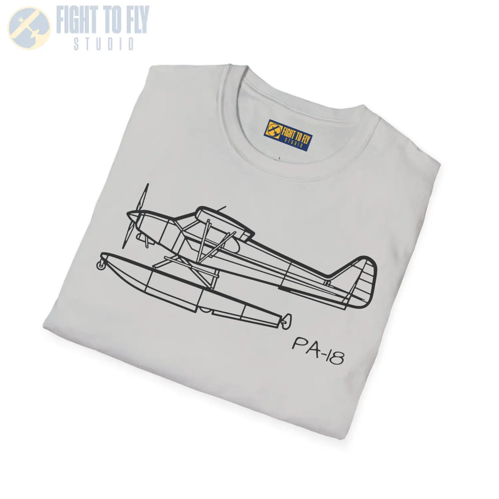 PA 18 Super Cub Floatplane T Shirt Pilot gifts WWII warbird t shirt