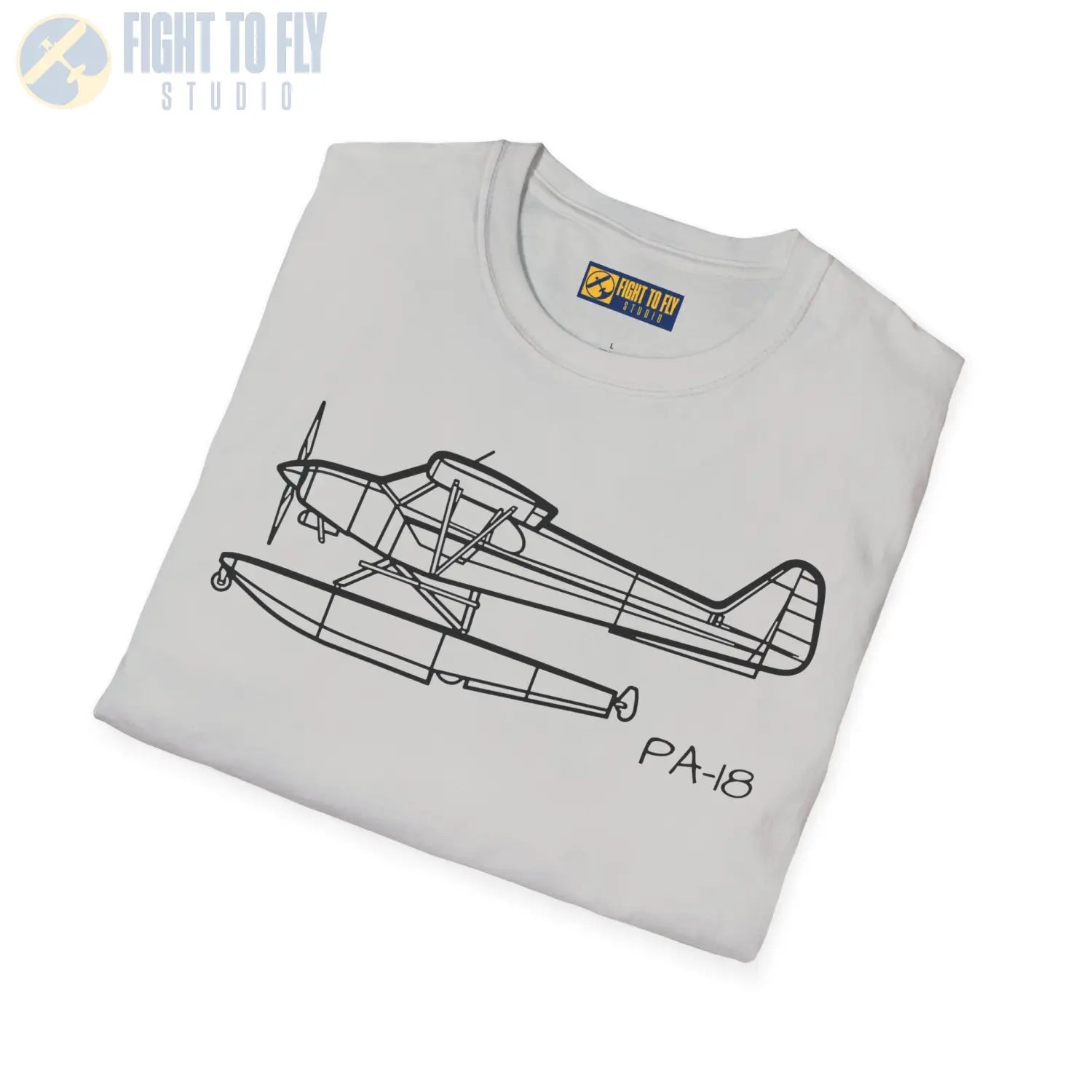 PA-18 Super Cub Floatplane T-Shirt - Pilot gifts - WWII warbird t-shirt