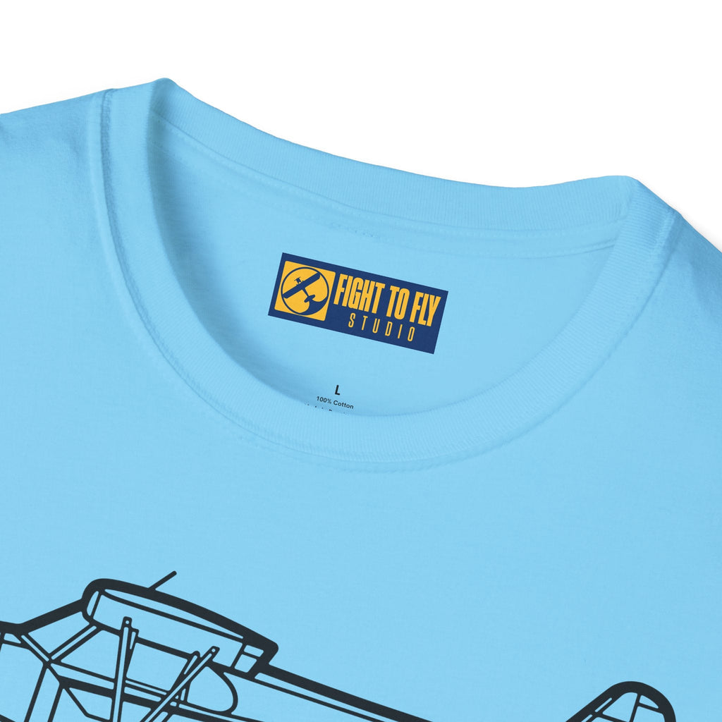 PA-18 Floatplane T-Shirt – Super Cub on Floats Bush Plane Tee - Gifts for pilots - Aviation apparel