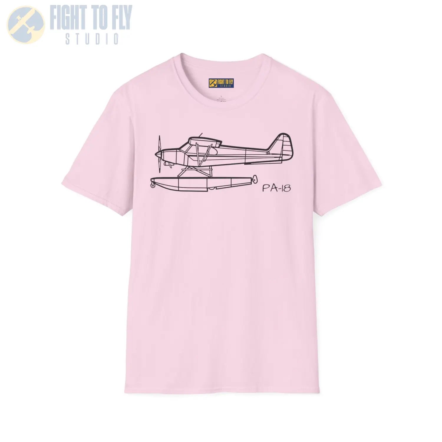 PA-18 Super Cub Floatplane T-Shirt - Pilot gifts - WWII warbird t-shirt