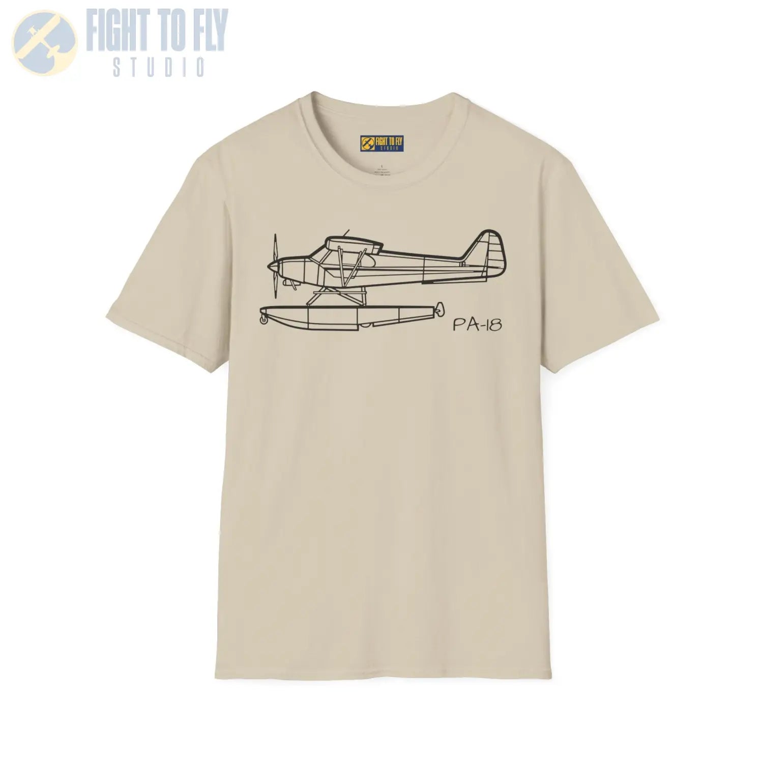 PA-18 Super Cub Floatplane T-Shirt - Pilot gifts - WWII warbird t-shirt