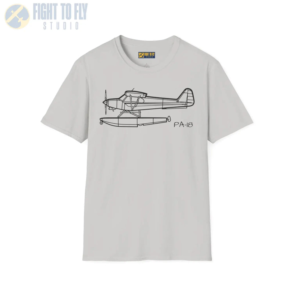 PA-18 Super Cub Floatplane T-Shirt - Pilot gifts - WWII warbird t-shirt