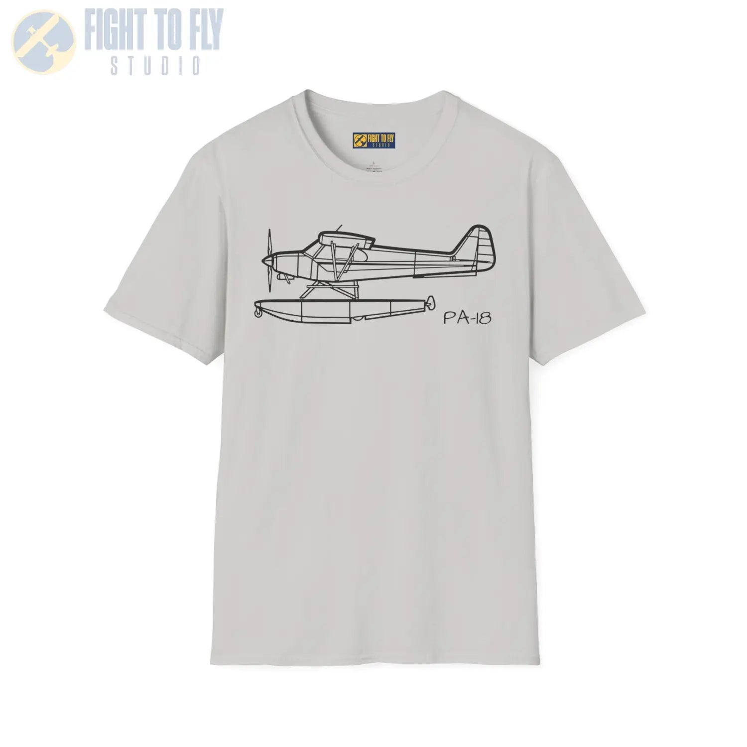 PA-18 Super Cub Floatplane T-Shirt - Pilot gifts - WWII warbird t-shirt
